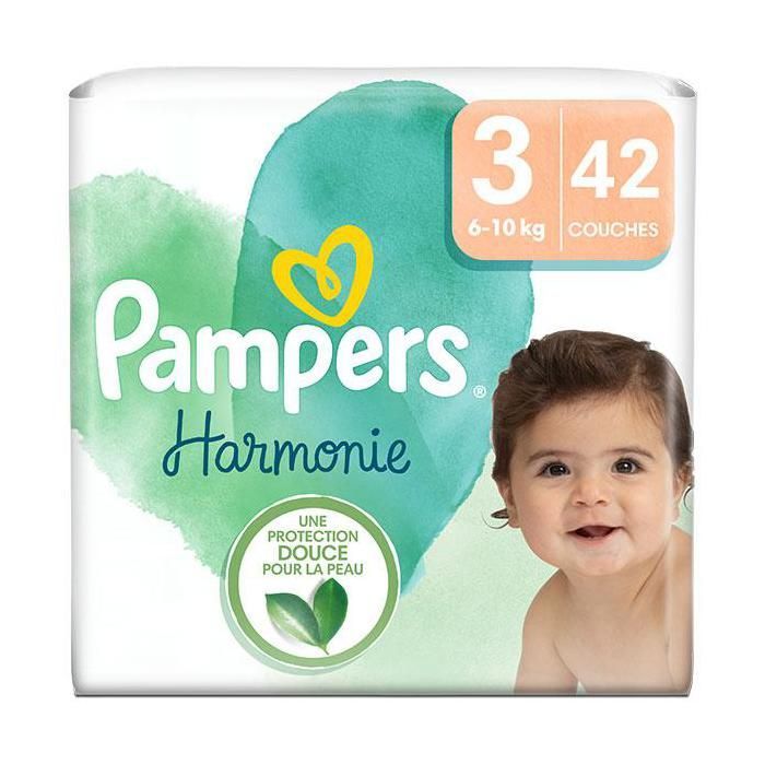 Pampers Harmonie Diapers Size 3 42 Diapers 6kg - 10kg Gentle Skin Protection