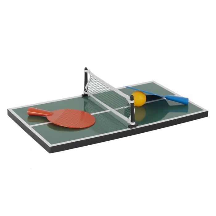 3-in-1-Multifunktionstisch – Airhockey, Mini-Billard und Tischtennis | Set für die ganze Familie – Die Spiele Ihrer Kindheit