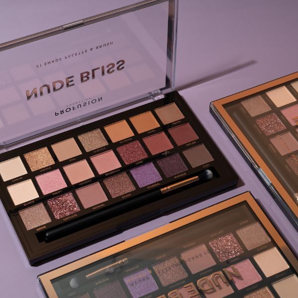 Oční stíny Profusion Cosmetics Nude Bliss 21 odstínů