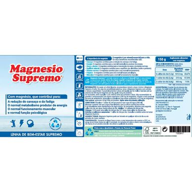 Magnesium Supreme -ravintolisä Magnesiumjauhe Supreme 300g 300g