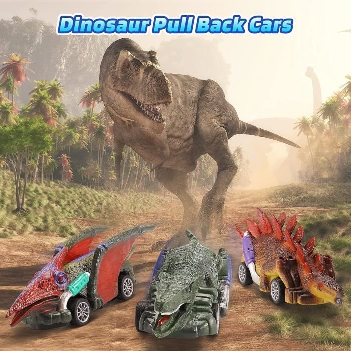 Cochecitos de dinosaurios para arrastrar - ZGEER - 6 diseños diferentes - Juguete de interior para niños - Unisex