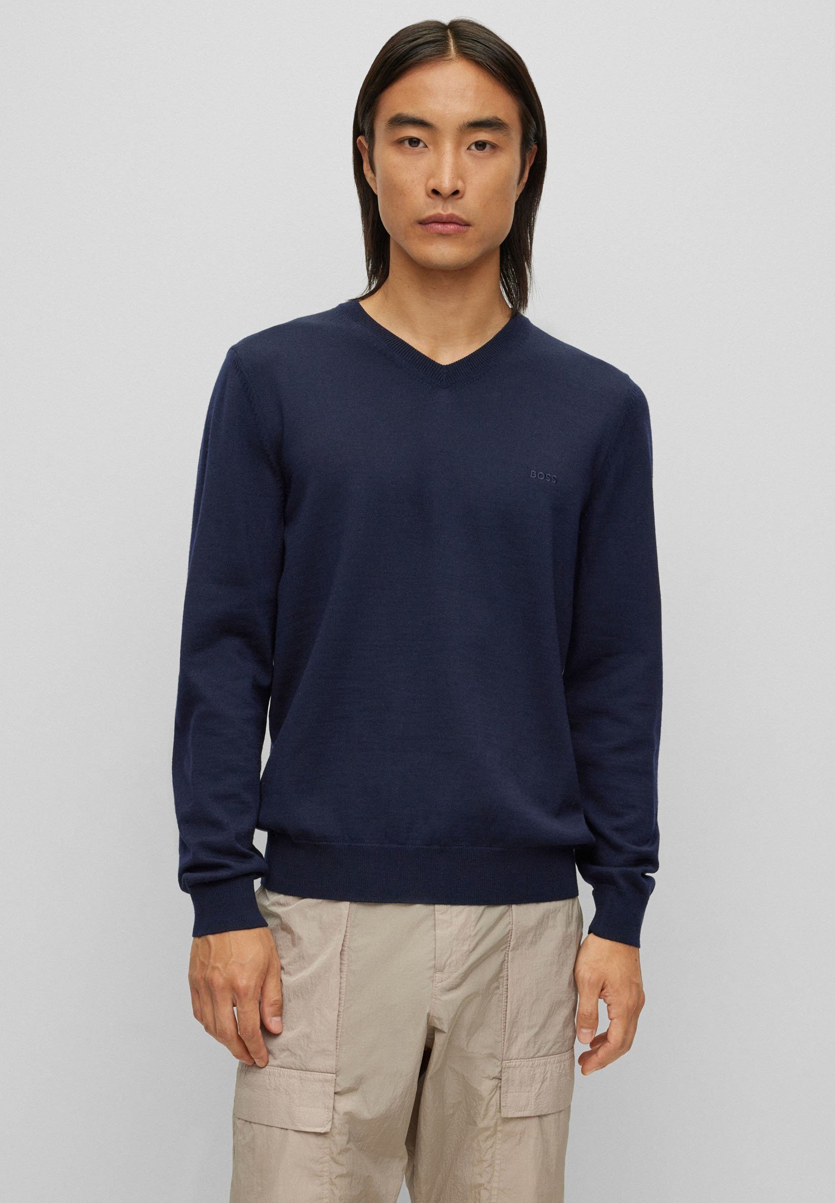 BOSS BARAM - Genser - dark blue