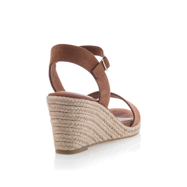 Braune Damen-Espadrilles mit Seilsohle