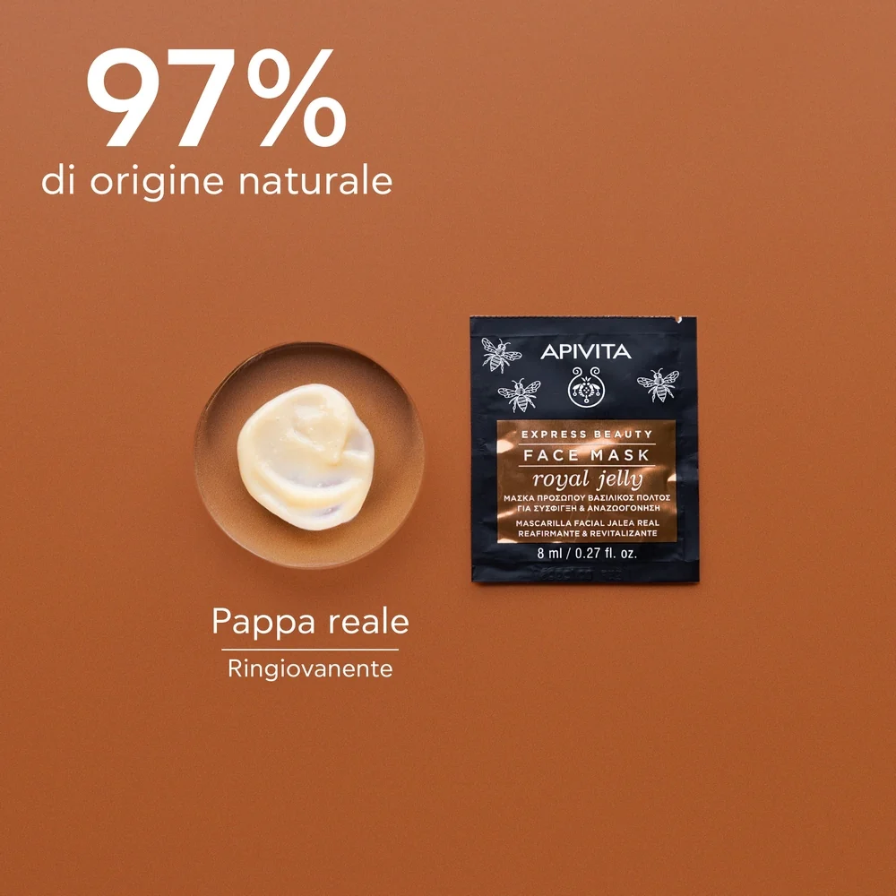 Express Beauty - Viso Maschera Viso Rassodante e Rivitalizzante alla Pappa Reale - Maschera Anti-età viso