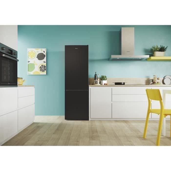 Réfrigérateur combiné - CANDY - CCT3L517EB - Classe E - 260 L - 39dB - Noir