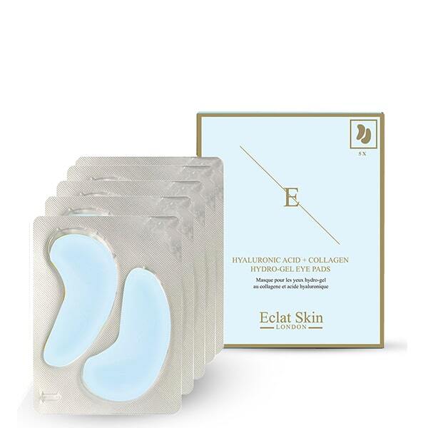Eclat Skin London Hyaluronic Acid Collagen Hydrogelové oční polštářky