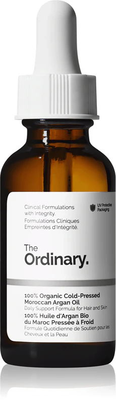 Óleo de Argan Marroquino 100% Orgânico Prensado a Frio The Ordinary