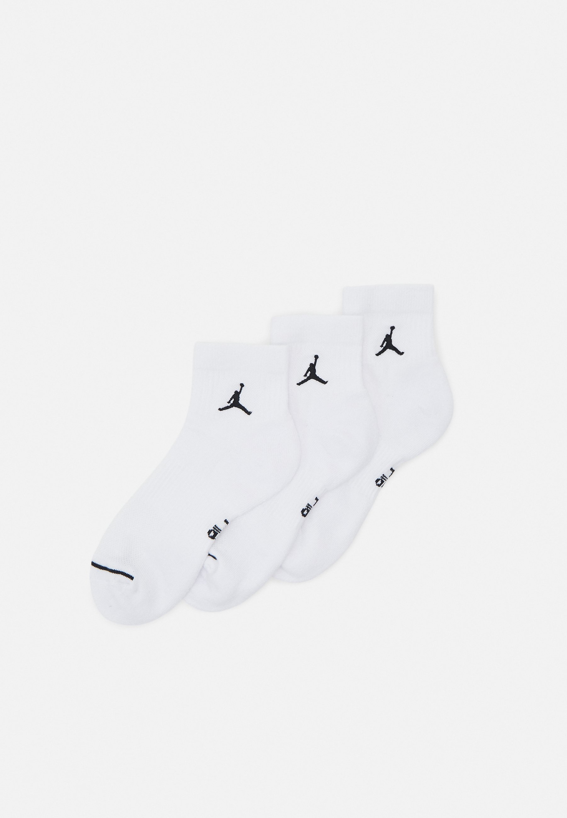 Jordan EVERYDAY CUSH ENKELSOKKEN UNISEX 3-PACK - Sportsokken - wit/zwart
