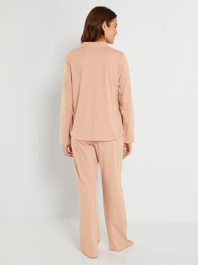 Pijama de malha - 2 peças - ROSA