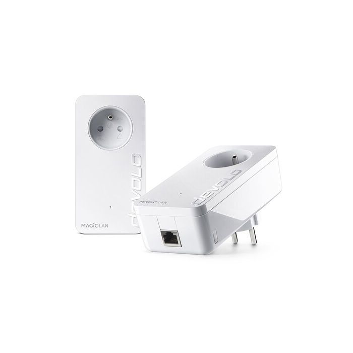 Devolo Magic 2 LAN-brug - Starterkit - GigE - Wandstekker - 2400 Mbps - Set van 2