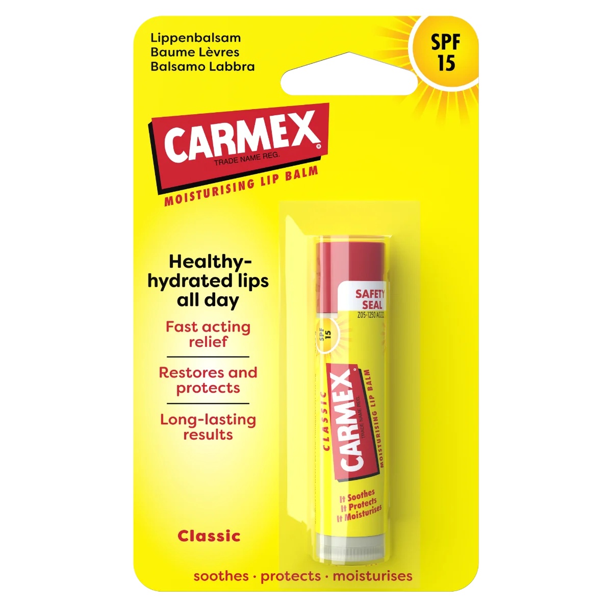 CARMEX Carmex Classic lippenbalsem 7,5 g SPF 15