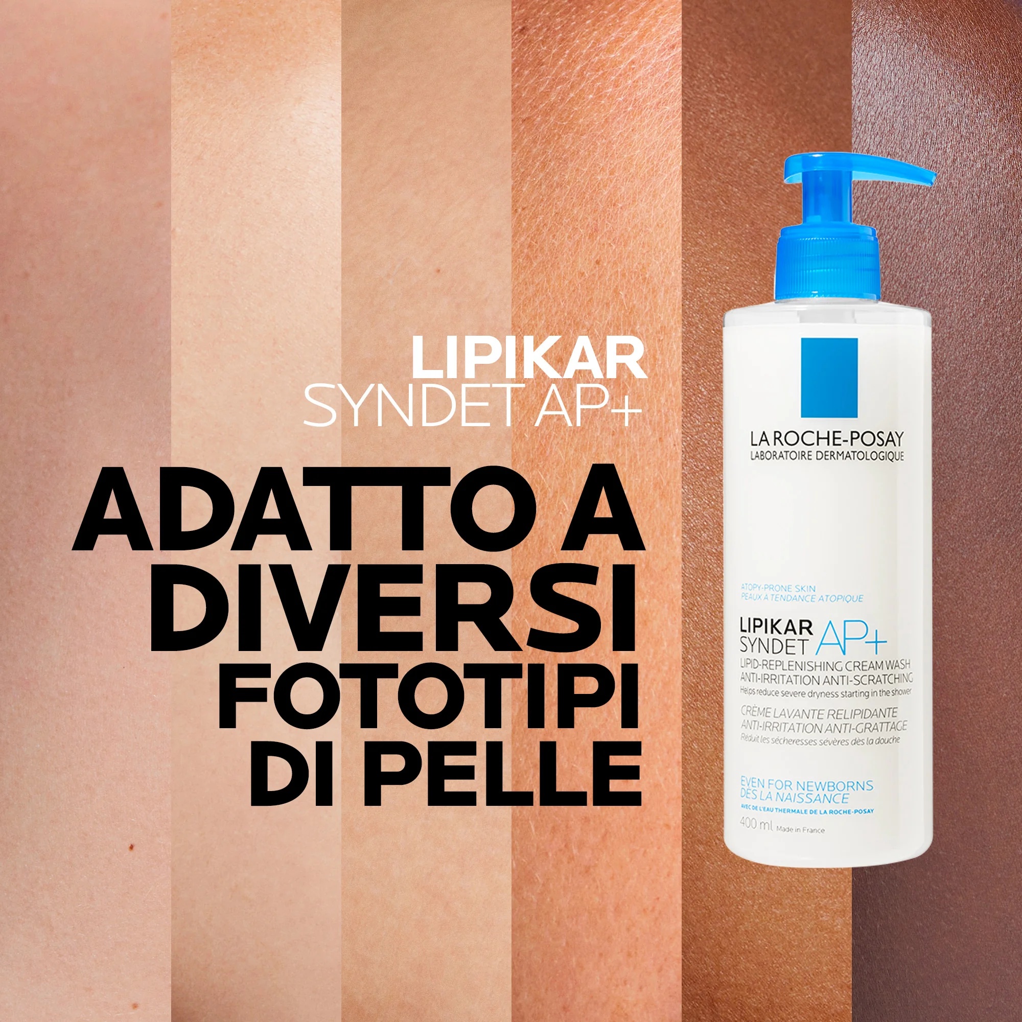 LA ROCHE POSAY La Roche Posay Lipikar Syndet AP+ 400 ml Verzachtende Reinigende Bodycrème