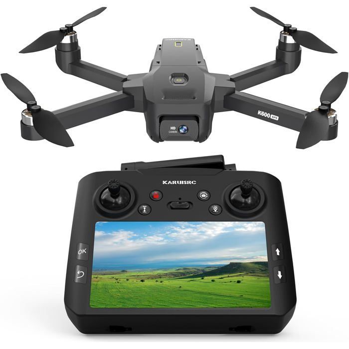 Dron GPS TRAHOO - Modelo profesional - Pantalla HD de 4,5