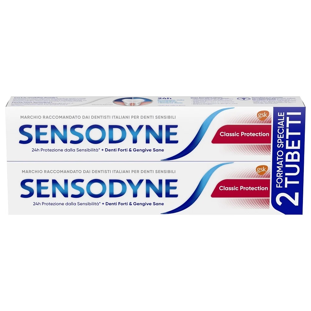SENSODYNE Sensodyne Classic Prot 2x75 ml voor gevoelige tanden