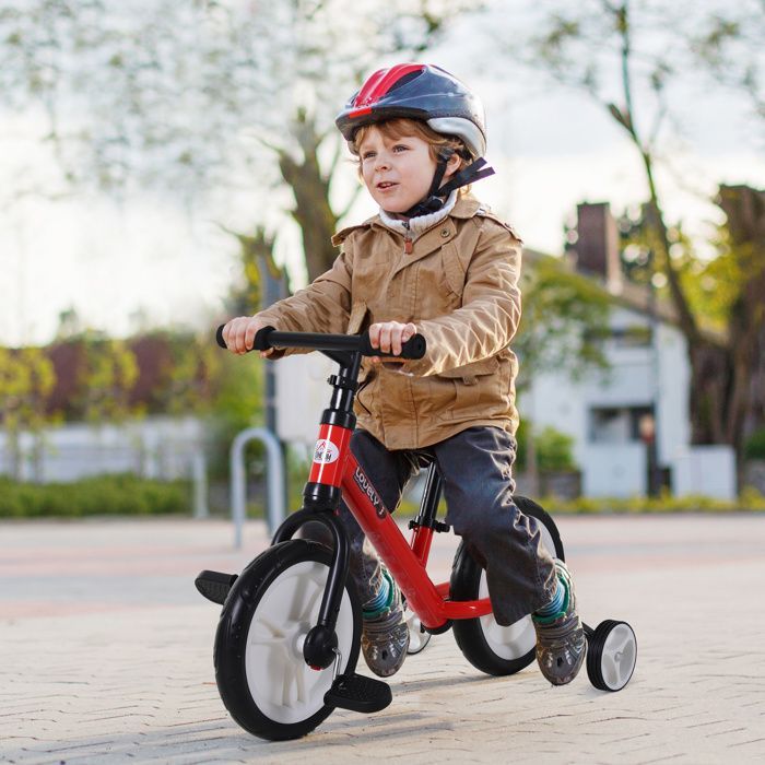 Vélo enfant draisienne 2 en 1 roulettes et pédales amovibles roues 11
