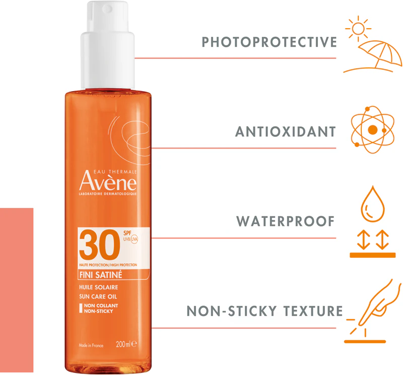 Protetor solar em spray Avène Sun Care Oil FPS 30