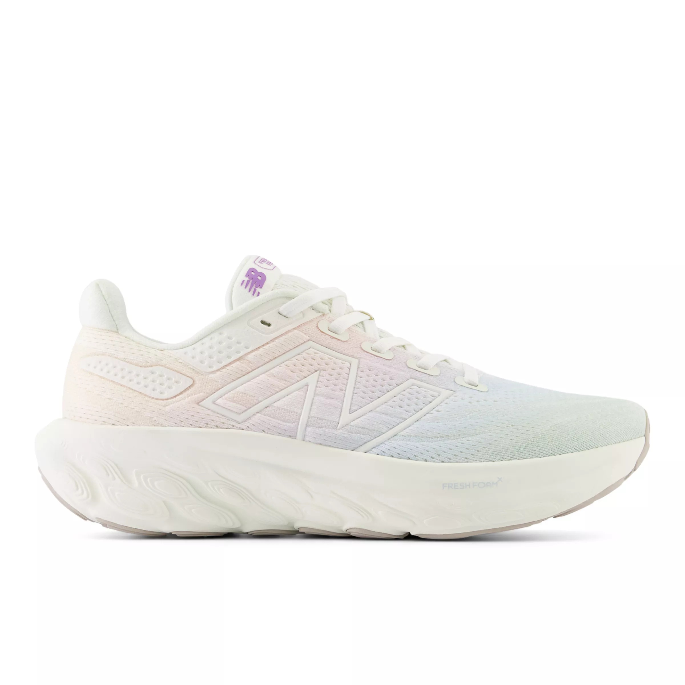 Fresh Foam X 1080 v13 Sea salt con purple fade e quarry blue