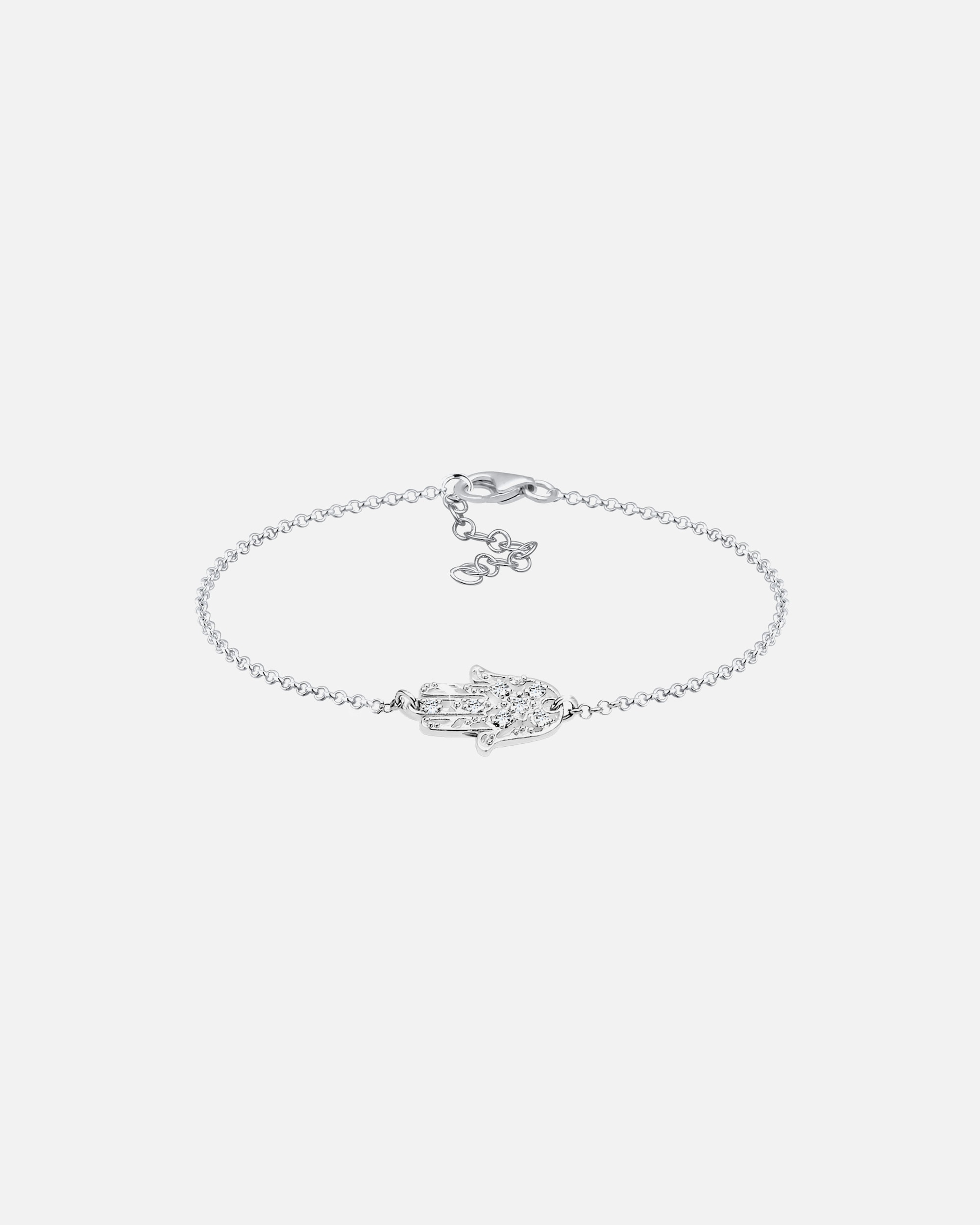 Elli La main de Hamsa Cristal Bracelet Femme - (925/1000) Argent