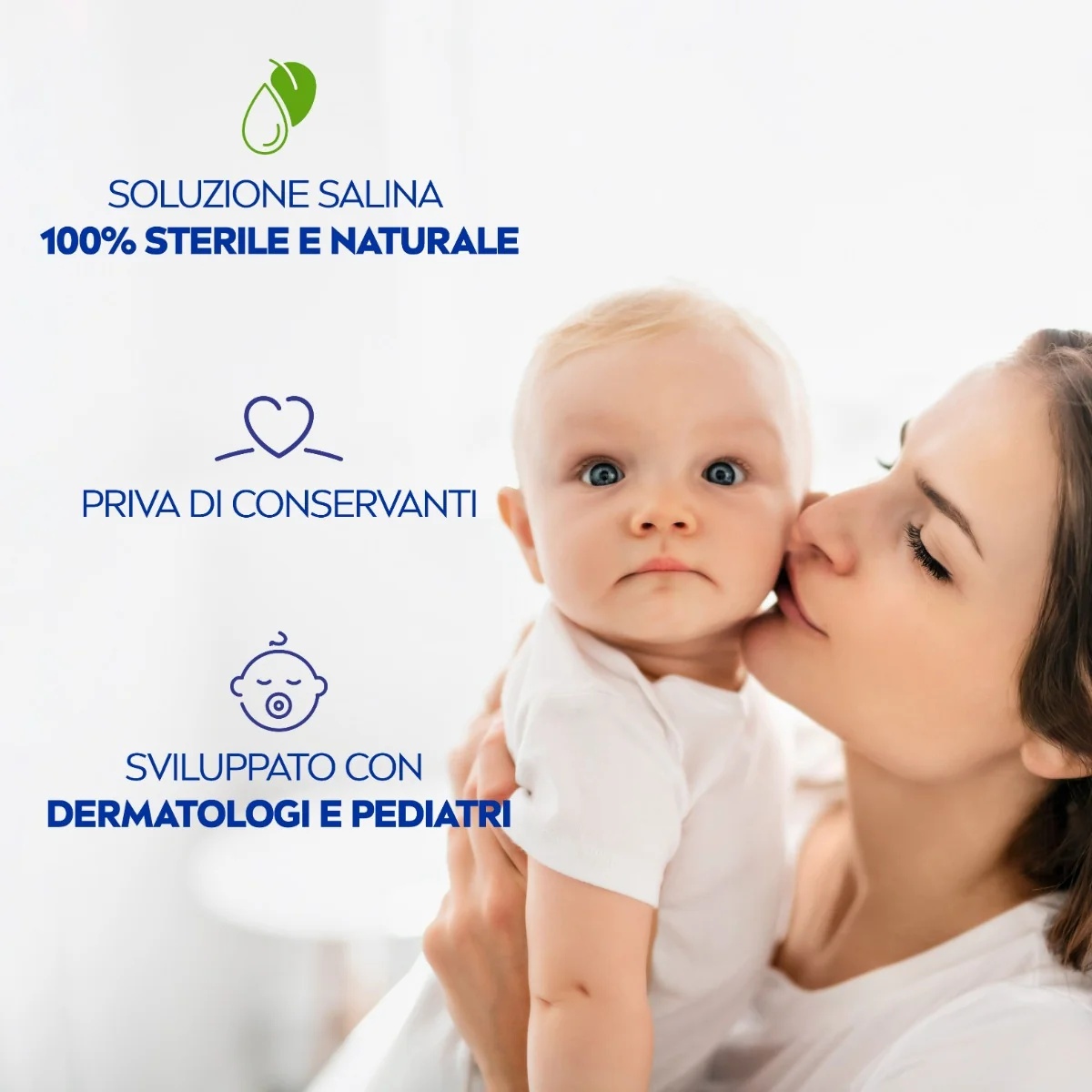 NIVEA Solución salina para bebés 24 x 5 ml solución nasal y oftálmica