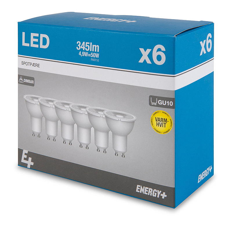 Energy Spot LED -lamppu 345 lm 6 kpl Energy GU10