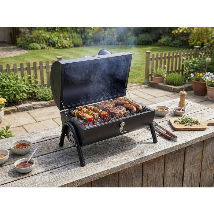 Barbecue portatile a carbone 