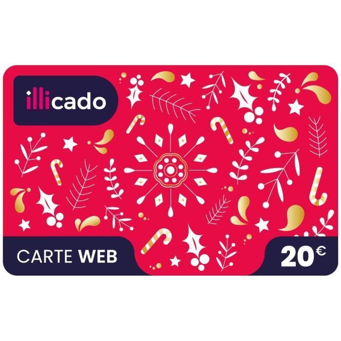 Tarjeta regalo digital ILLICADO por valor de 20 €, canjeable en varios comercios.