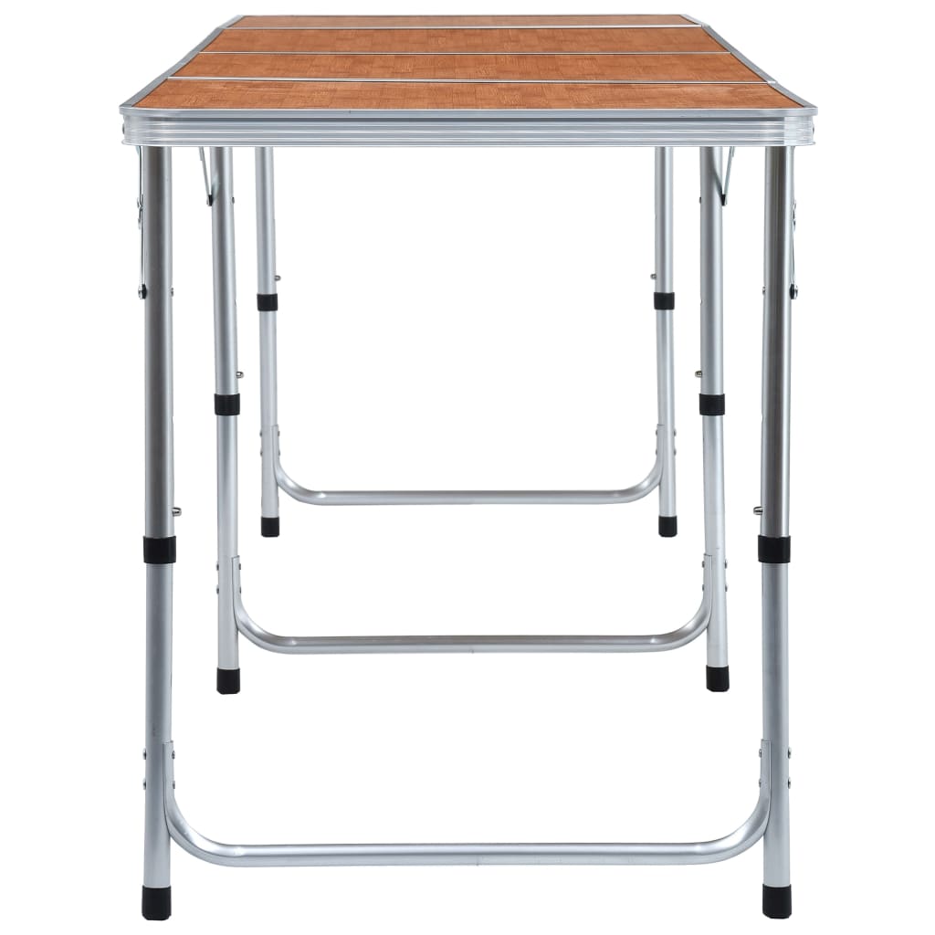 Vidaxl Mesa De Camping Plegable De Aluminio