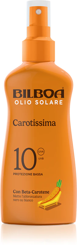 Opalovací olej Bilboa Carotissima ve spreji s betakarotenem