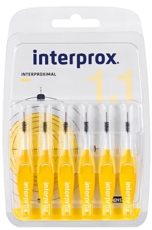 Escovas interdentais Interprox Mini 6 amarelas