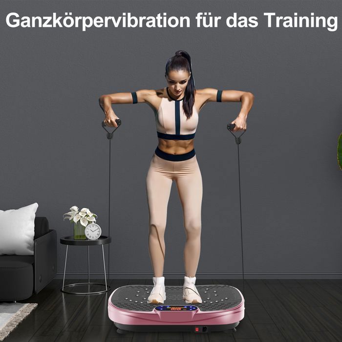 Plateforme Vibrante ,HJKJYX, 120 Niveaux, avec Télécommande,pour Le Renforcement et la Mise en Forme des Muscles