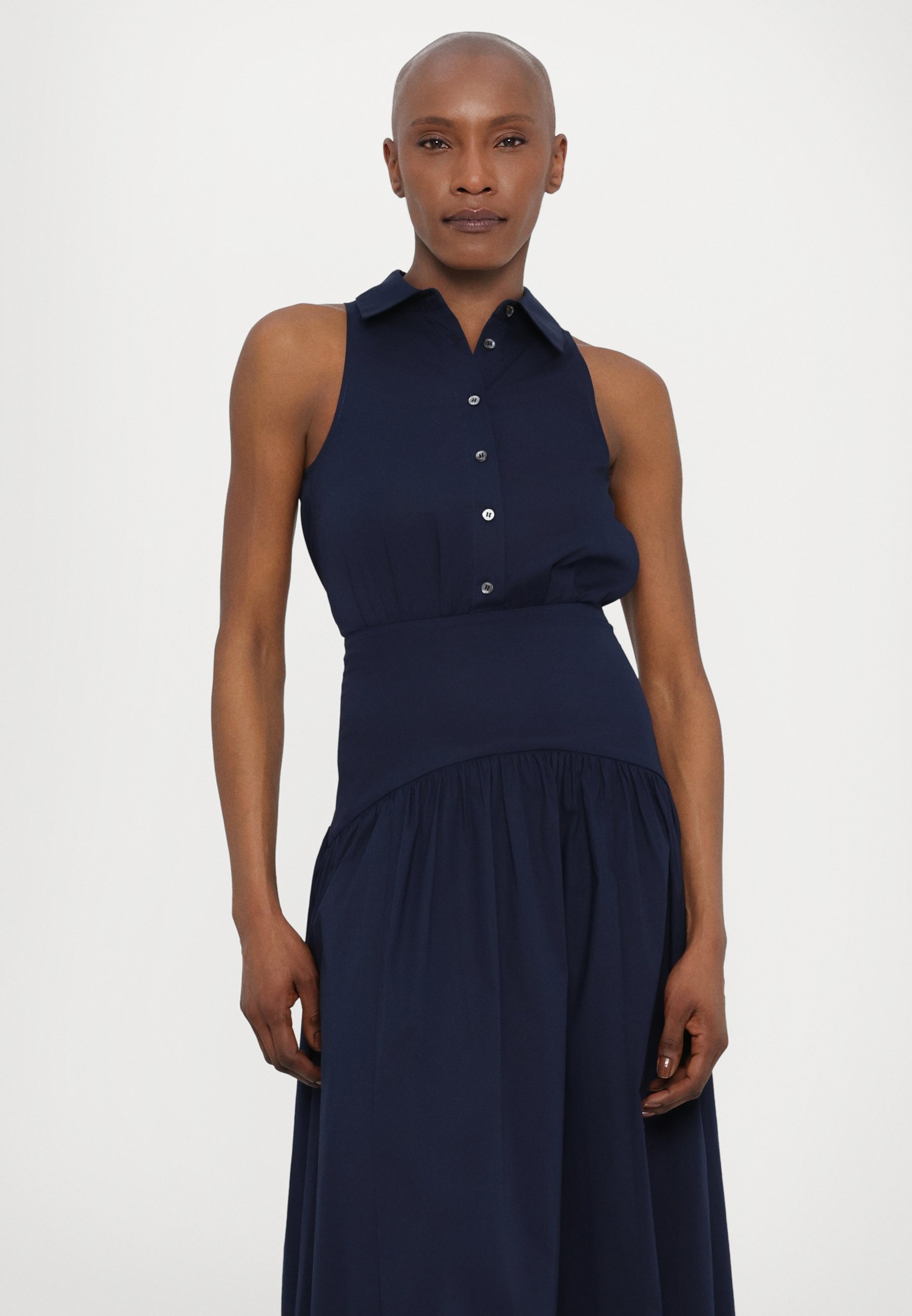 STAUD ROMY JURK - Overhemdjurk - marineblauw