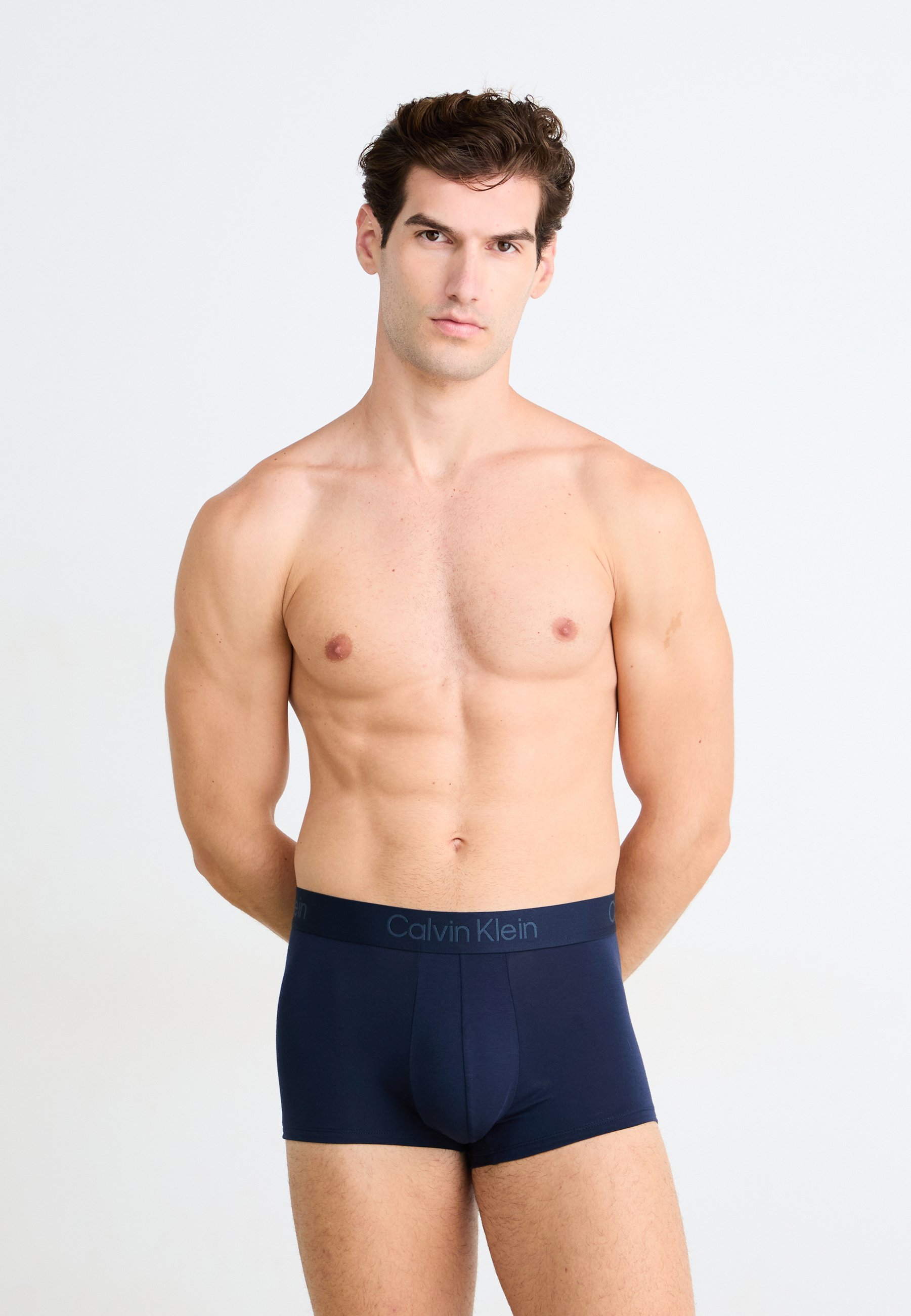 Calvin Klein Unterwäsche Trunks 3er-Pack Ultraweiches Modal - Hosen - Grau meliert/Schwarz/Shoreline