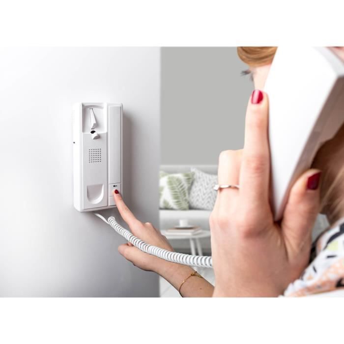 Wired audio intercom - SCS SENTINEL - AudioKit DUO - 2 audio handsets - Adjustable volume - White