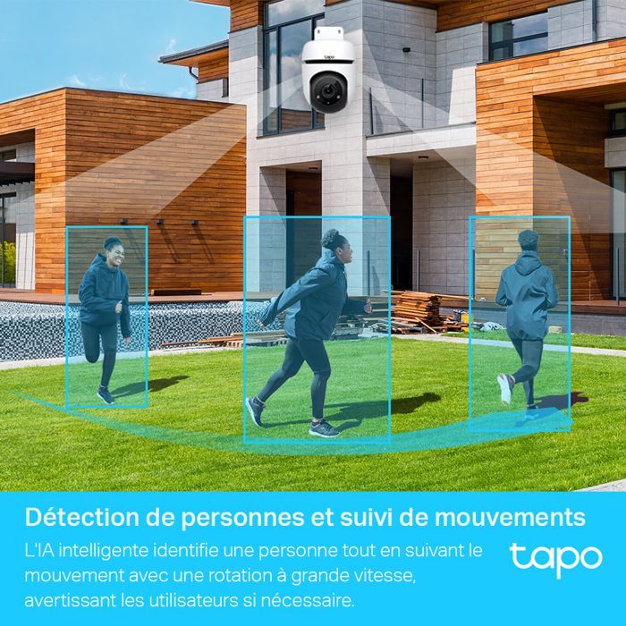 Cámara de vigilancia exterior Tapo C500 - 360° 1080p - Visión nocturna - Notificaciones en tiempo real - Detección de personas