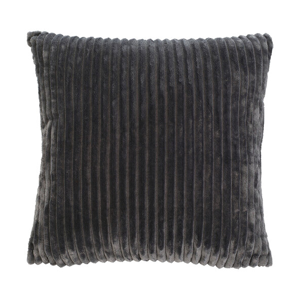 Corduroy-look cushions, anthracite, set of 2