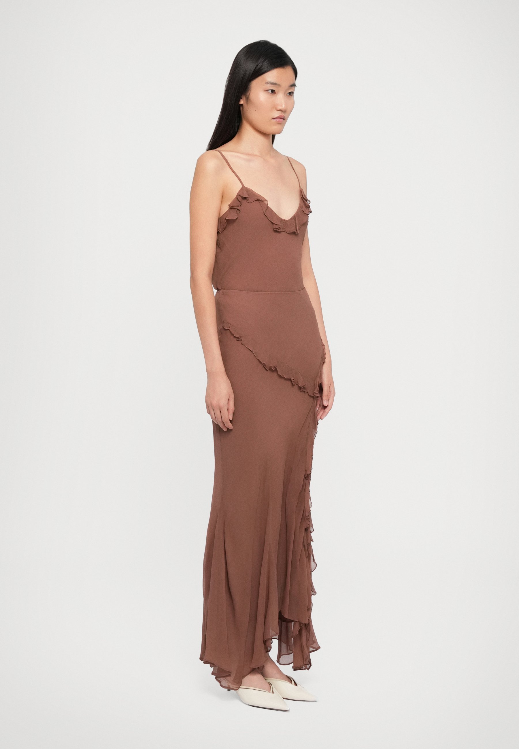 STAUD DIANA ROK - Maxi rok - mokka