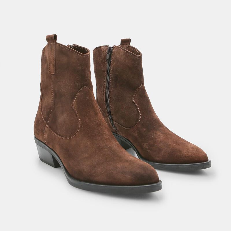 BATA damskie zamszowe botki Texan