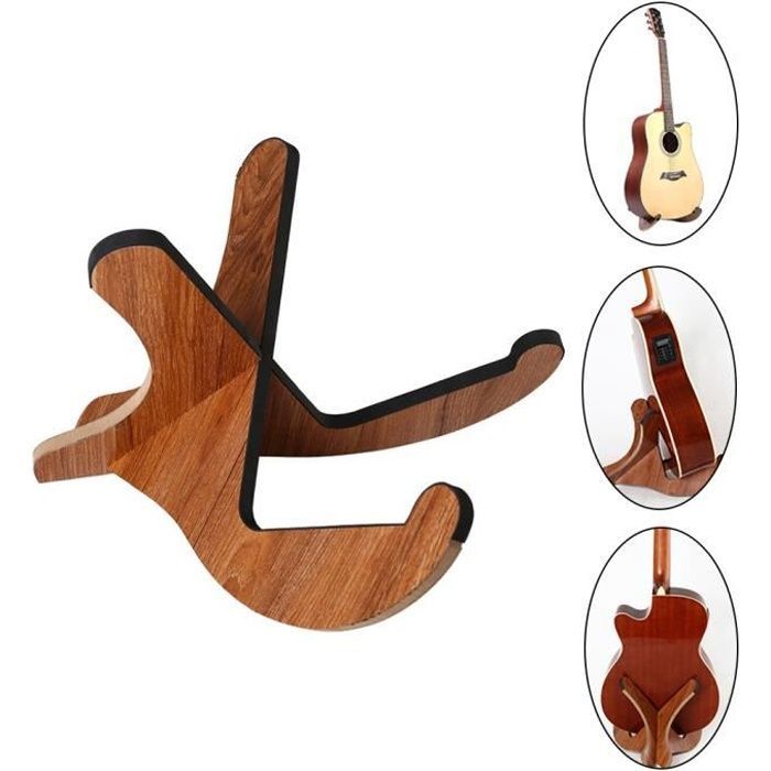 Guitar Stand, Universal Wooden Guitar Stand, Stringed Instrument Stand, X-Frame Style