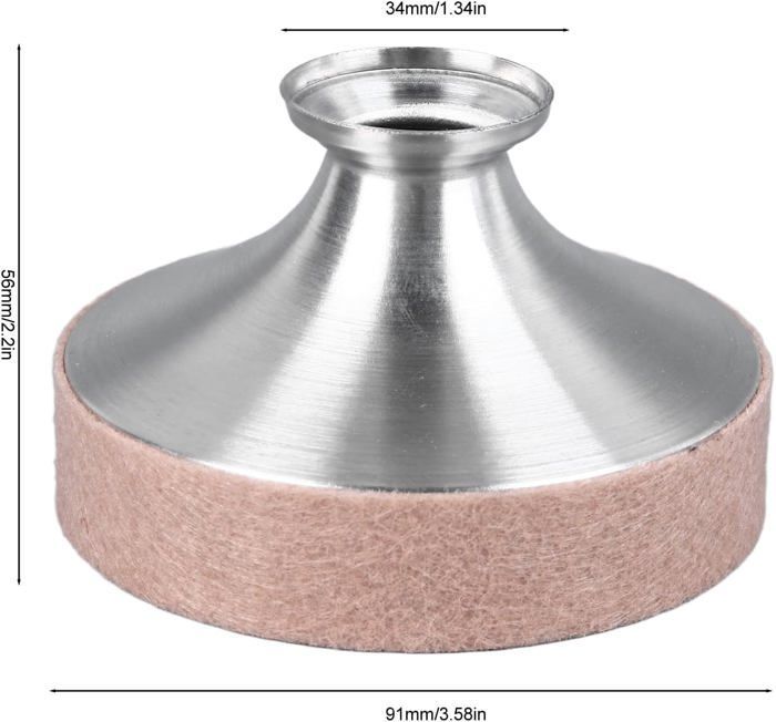 Saxophone Mute, Aluminum Alloy Felt, Robust Saxophone Sound Dampener