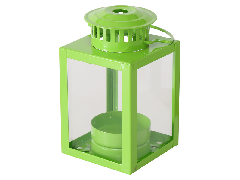Lampion na tealight Spring 10 cm zielony