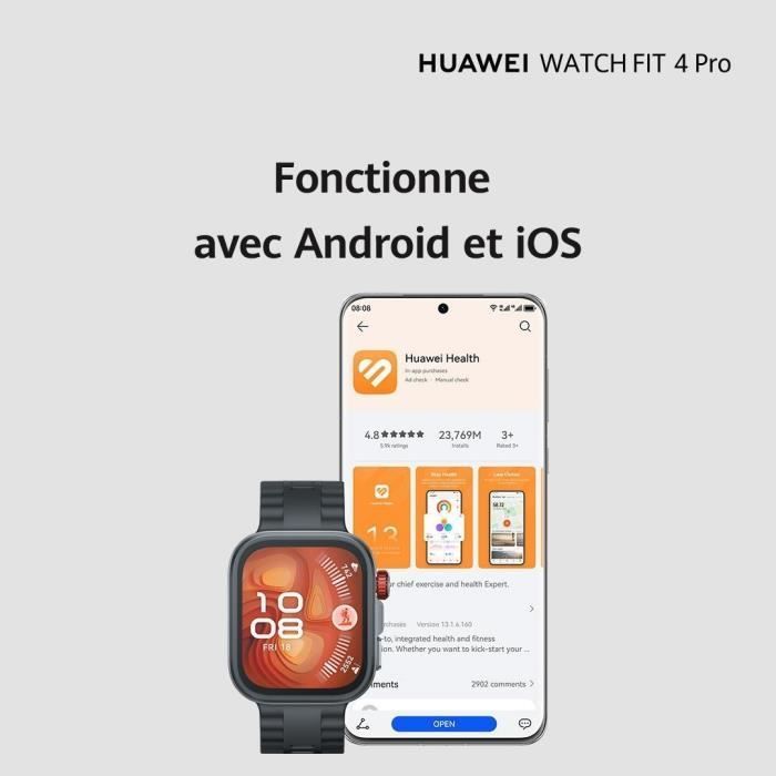 Montre connectée - HUAWEI -  Watch FIT 4 PRO - Vert