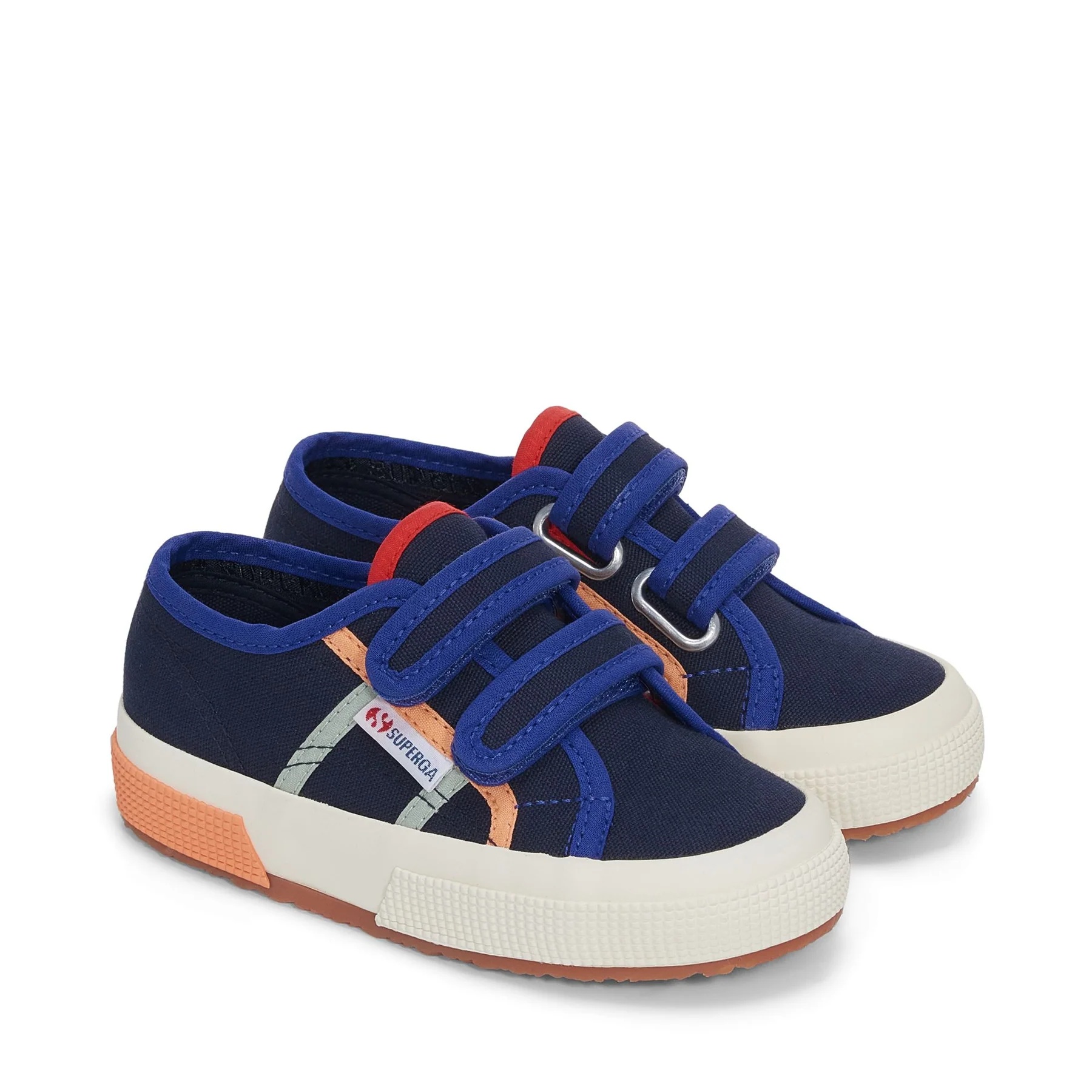 2750 KIDS STRAPS COLORBLOCKING-BLUE NAVY-BLUE SPECTRUM RED