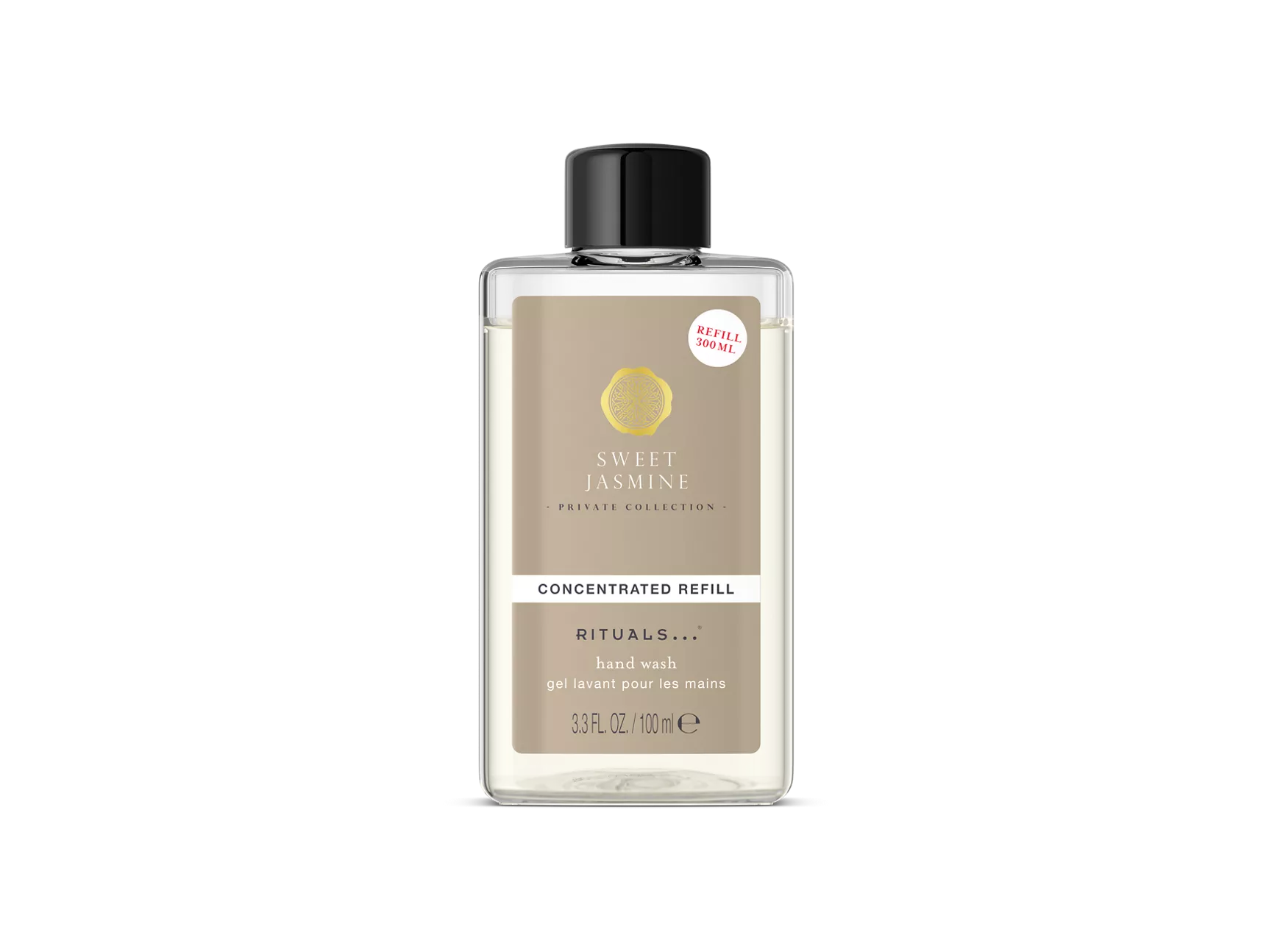 Jabón líquido concentrado para manos con aroma a jazmín dulce, recarga de 100 ml.