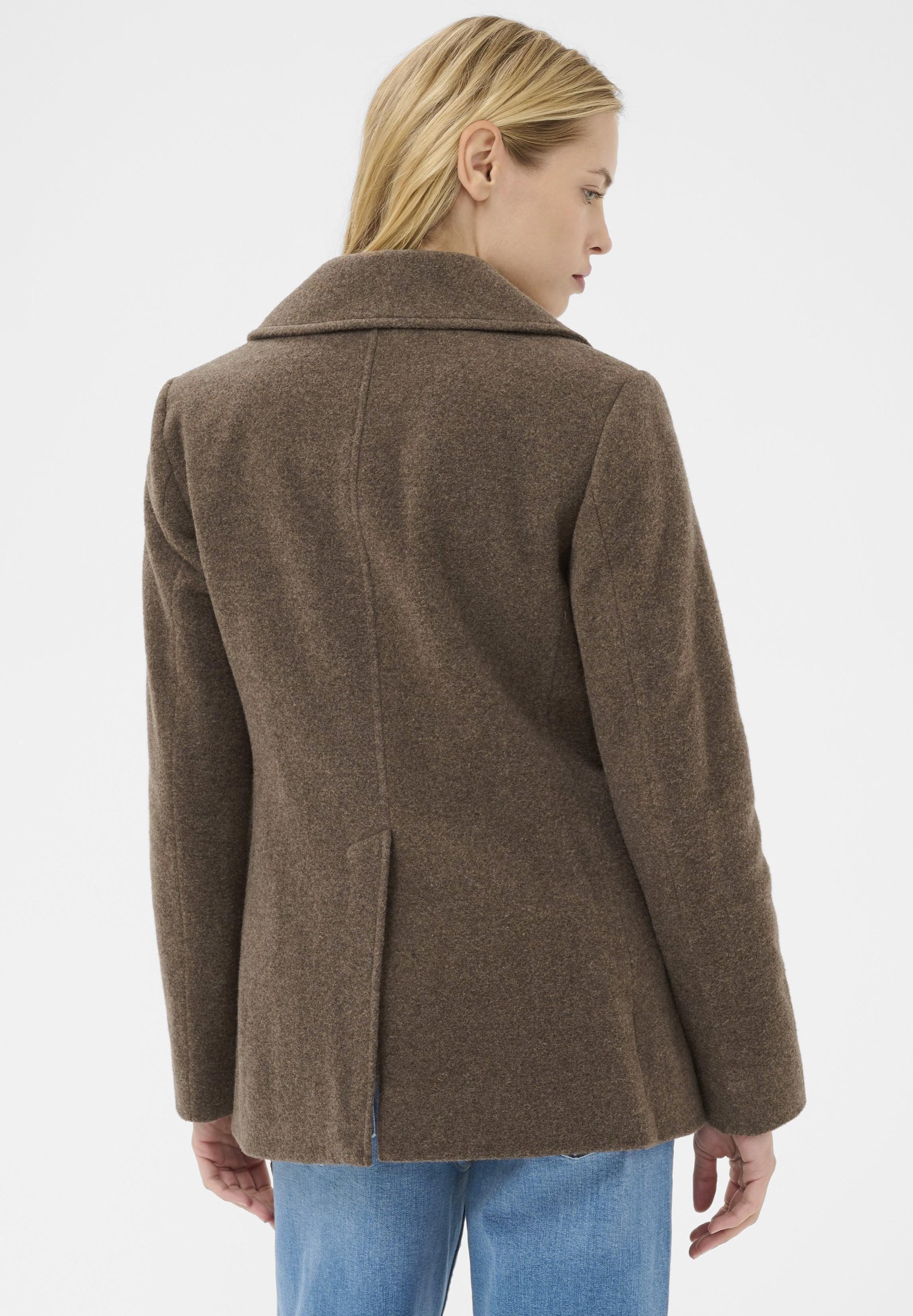 Deel twee LEKIAS - Blazer - donker walnoot melange