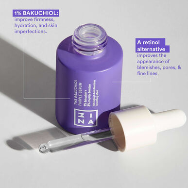 3INA Pleťové sérum Fialové sérum s peptidem Bakuchiol 30 ml 30 ml