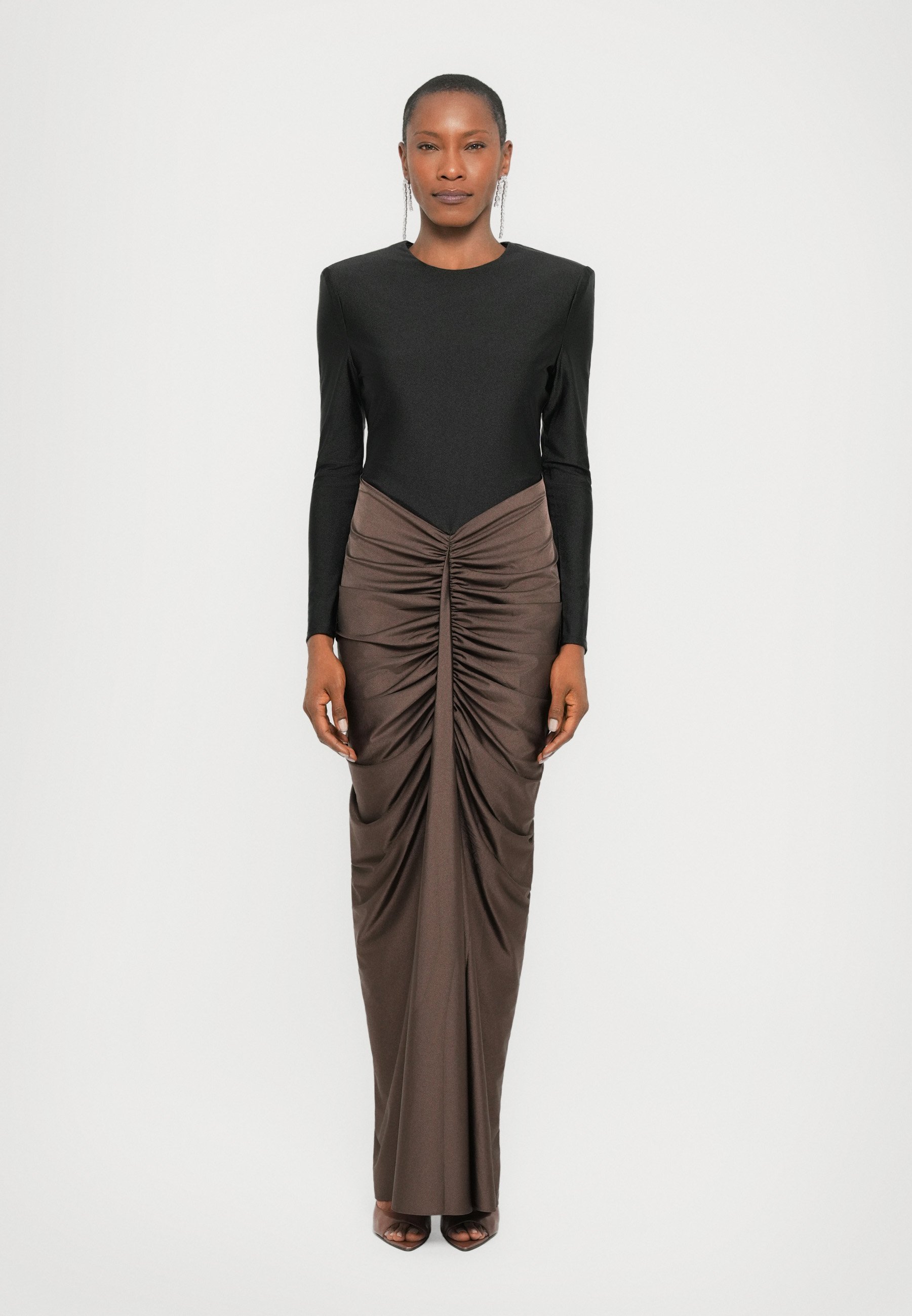 DRESSING DRESSING - Kjole - black/chocolateEt Ochs
