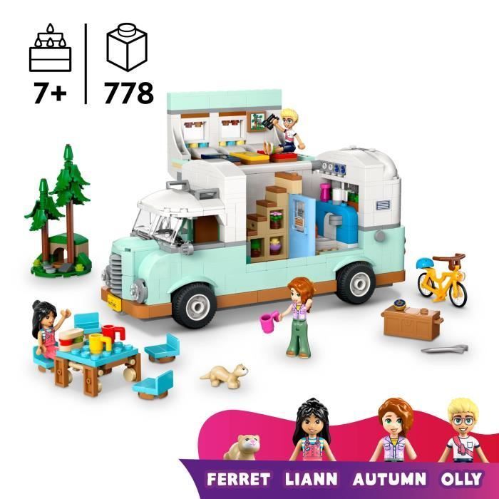 LEGO Friends 42663 Vriendschapscamper - Bouwspeelgoed voor kinderen vanaf 7 jaar