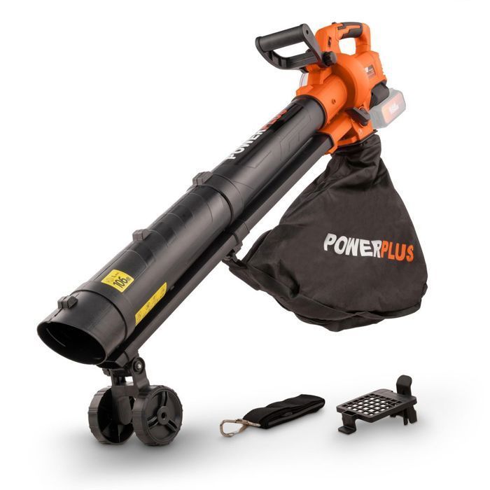 Soplador de hojas Dual Power 3 en 1 a batería POWDPG75270 - 40 V, 210 km/h. Batería y cargador no incluidos.