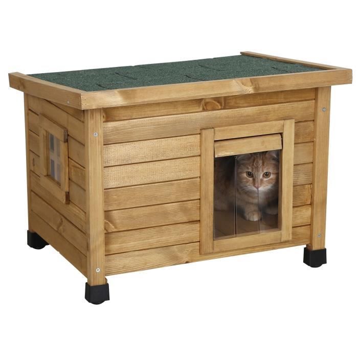 Casa para gatos KERBL Rustica 57x42x45cm - Madera