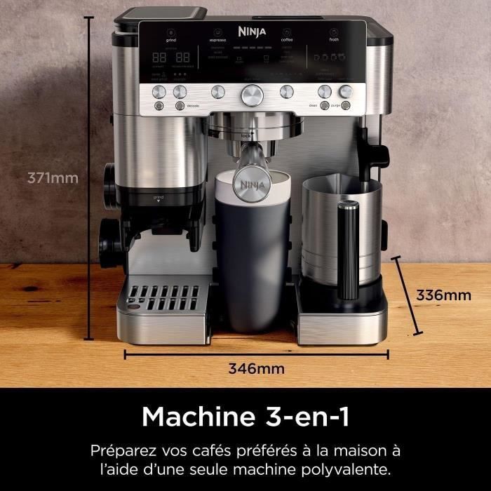 Kaffeemaschine - NINJA - ES601EU Luxe Premier - 1650 W - 2 Liter - Edelstahl